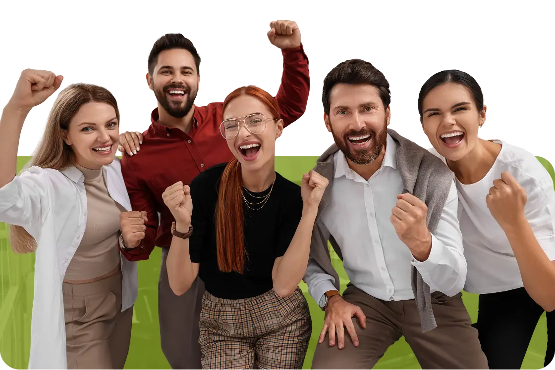 Grupo de personas felices